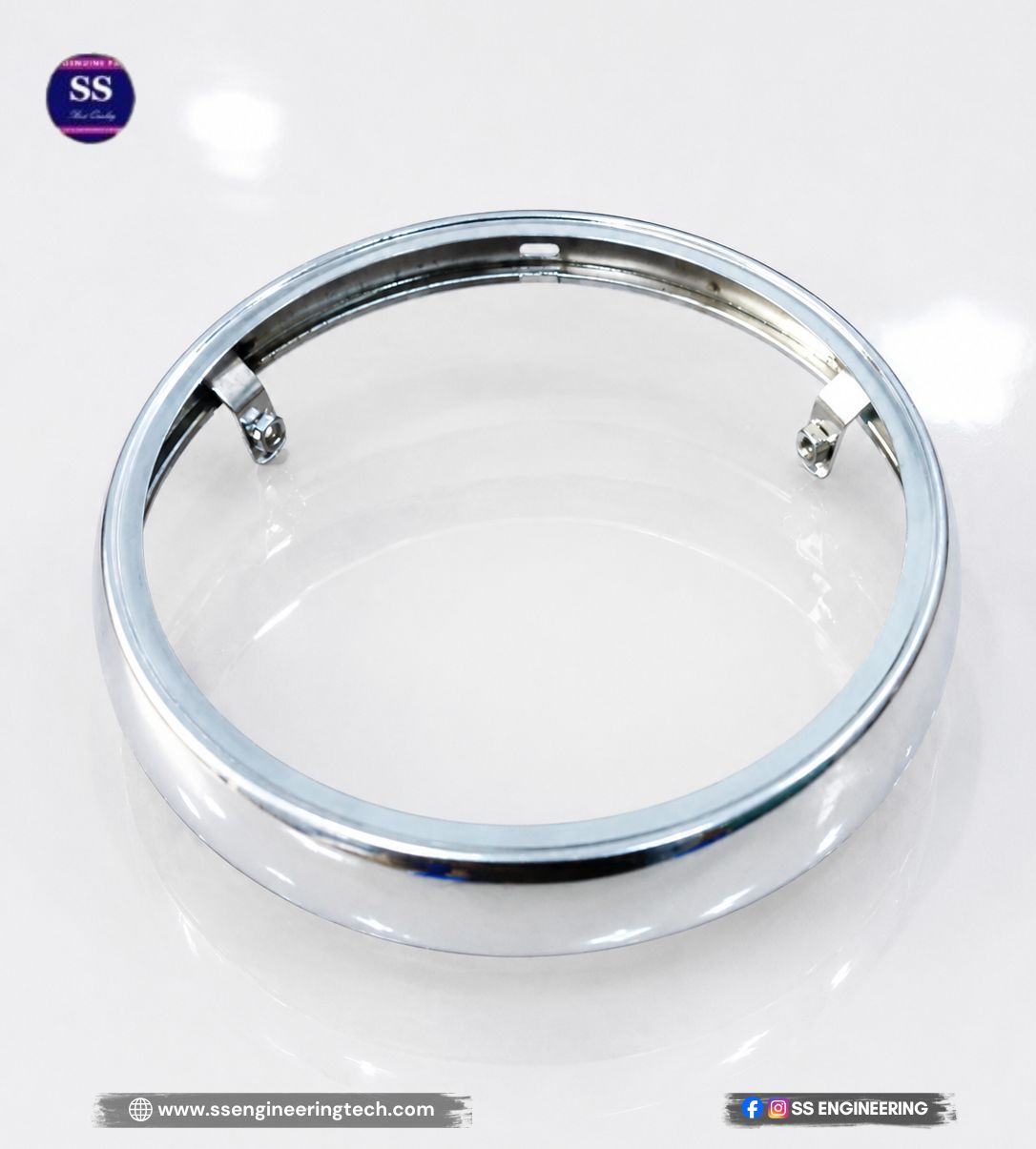 Suzuki GS 150 Head Light OEM Chromed Rim By SS Engineering 100% Original